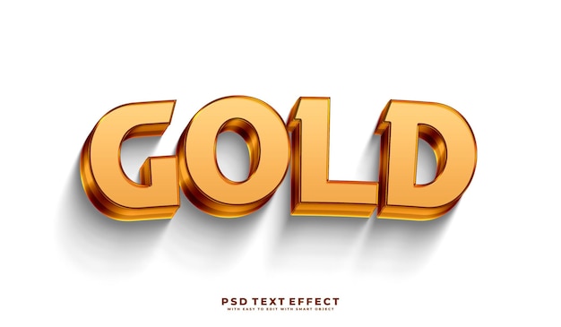 Efecto de texto dorado