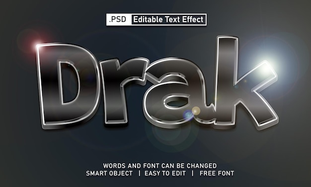 Efecto de texto Draco