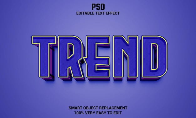 Efecto de texto editable en 3D con fondo Premium Psd