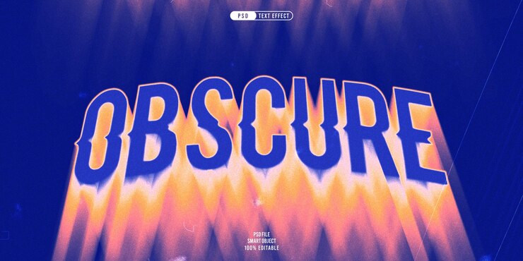PSD efecto de texto editable 3d oscuro