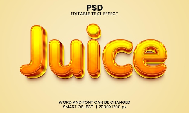 PSD efecto de texto editable 3d psd premium con fondo