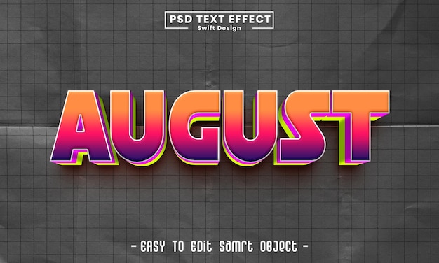Efecto de texto editable 3D rojo
