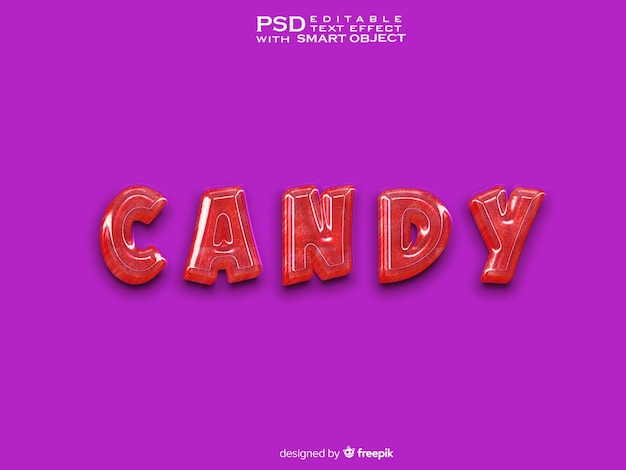 Efecto de texto editable en 3D