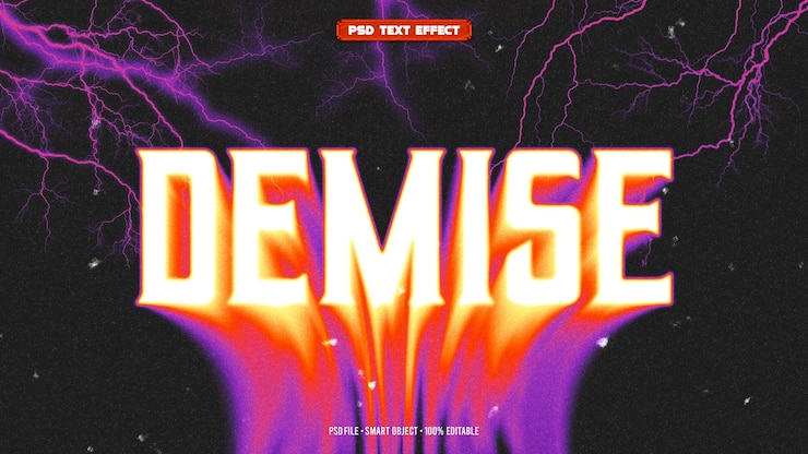 PSD efecto de texto editable en 3d