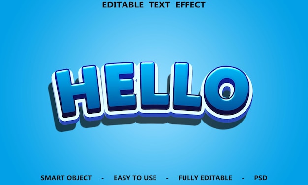 Efecto de texto editable en 3D