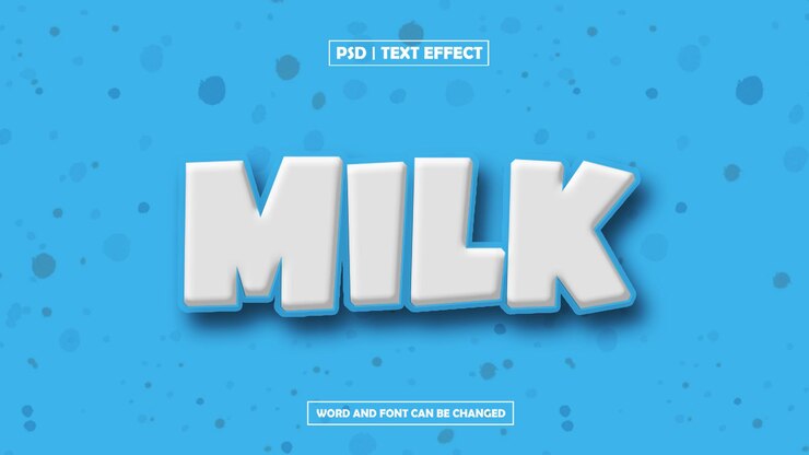 PSD efecto de texto editable en 3d