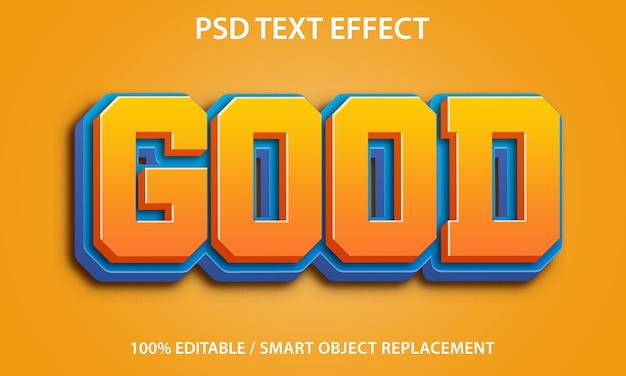 Efecto de texto editable Bueno