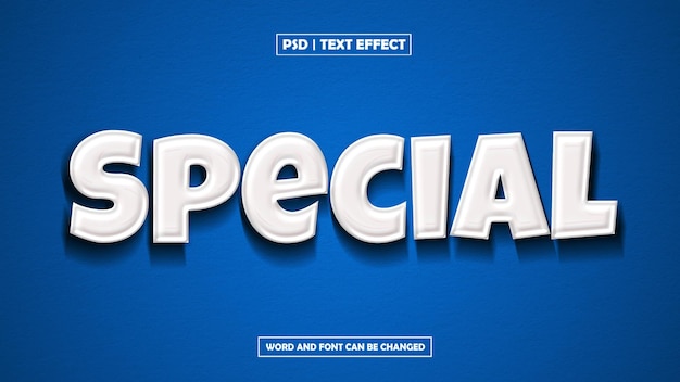 Efecto de texto editable especial