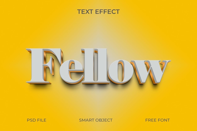 Efecto de texto editable de estilo 3D