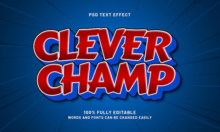PSD efecto de texto editable con estilo de texto de juego y niños