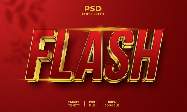 Efecto de texto editable Flash 3D