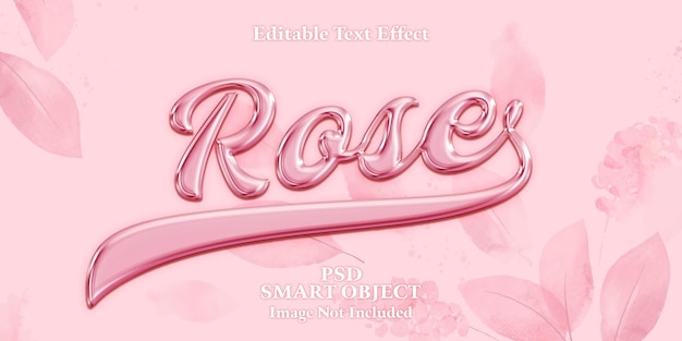 Efecto de texto editable, fondo rosa, texto rosa
