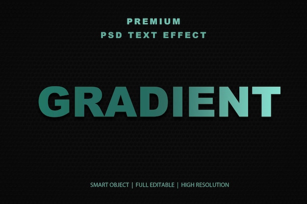 Efecto de texto editable con gradiente