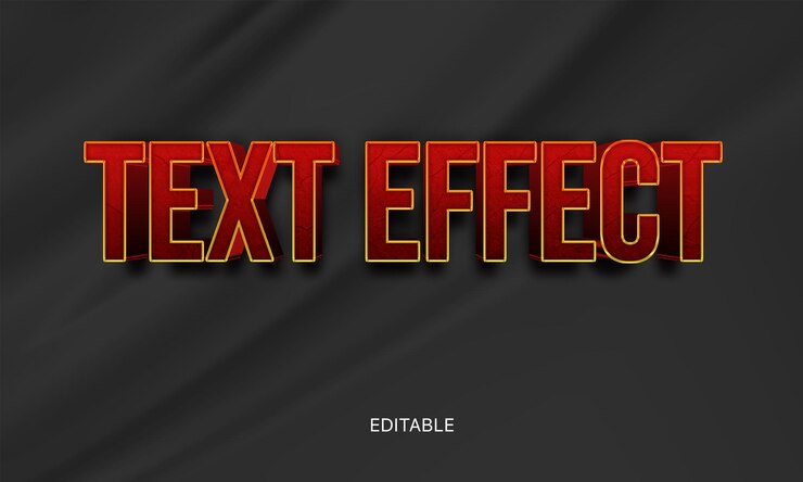 PSD efecto de texto editable photoshop efecto psd estilo de título de fuente 3d