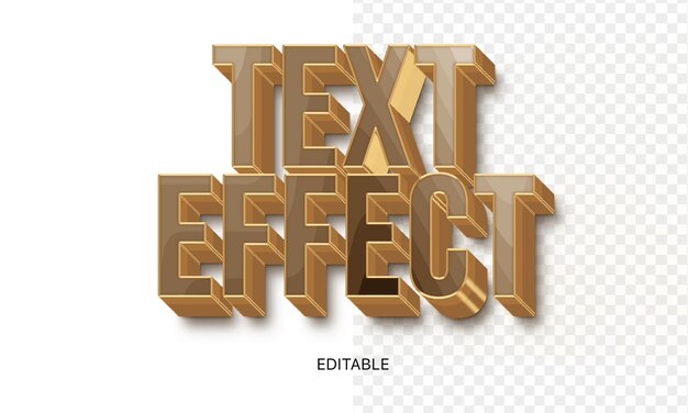 Efecto de texto editable Photoshop efecto PSD estilo de título de fuente 3D