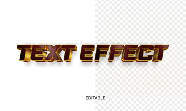 Efecto de texto editable Photoshop efecto PSD estilo de título de fuente 3D