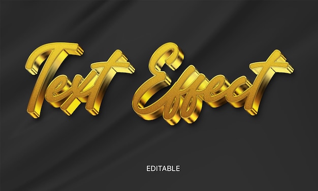 Efecto de texto editable Photoshop efecto PSD estilo de título de fuente 3D