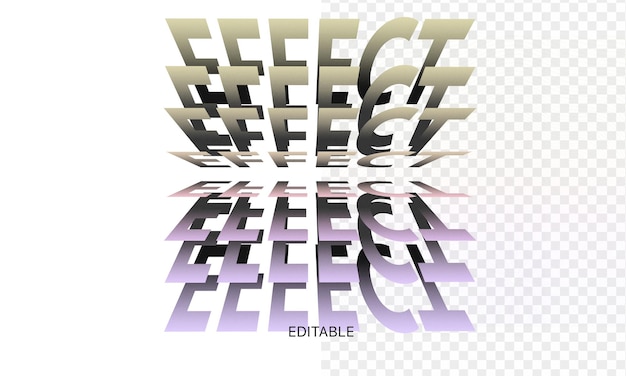 Efecto de texto editable Photoshop efecto PSD título de estilo 3D