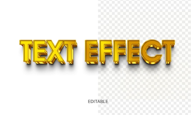 Efecto de texto editable Photoshop efecto PSD título de estilo 3D