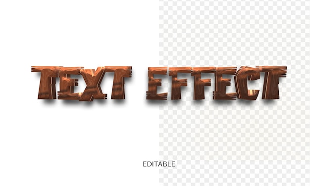 Efecto de texto editable Photoshop efecto PSD título de estilo 3D