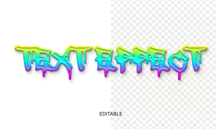 PSD efecto de texto editable photoshop psd tendencia moderna efecto de fuente estilo 3d