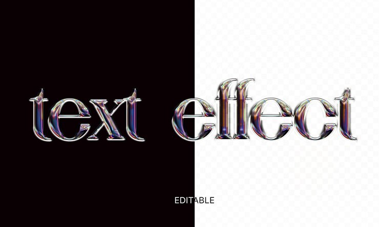 PSD efecto de texto editable photoshop psd tendencia moderna efecto de fuente estilo 3d