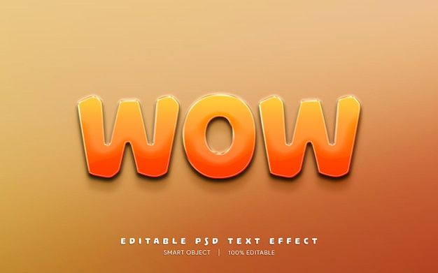 Efecto de texto editable PSD 3d