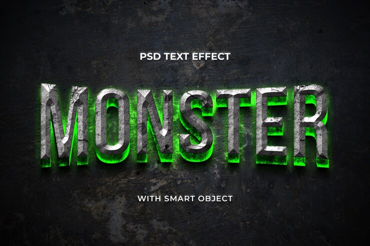 PSD efecto de texto editable psd en objeto inteligente