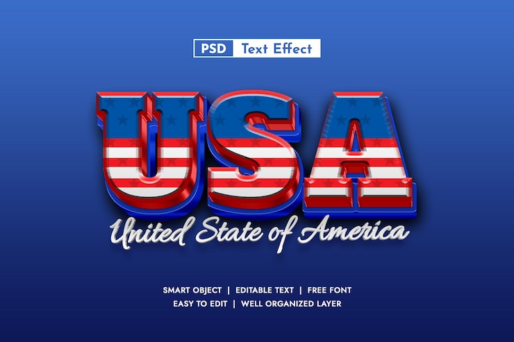 PSD efecto de texto editable en psd