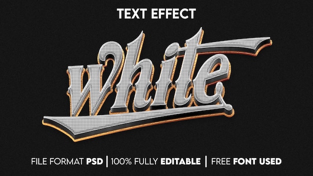 Efecto de texto editable