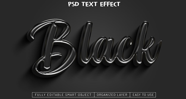 PSD efecto de texto editable