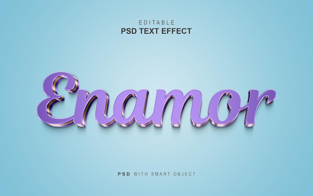 efecto de texto enamorado