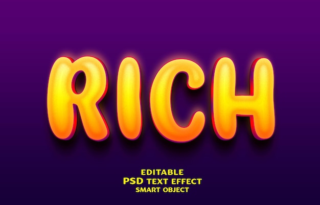 Efecto de texto enriquecido
