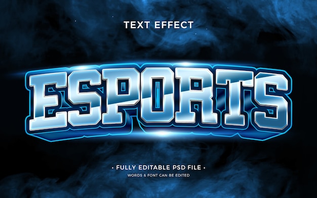 PSD efecto de texto esports