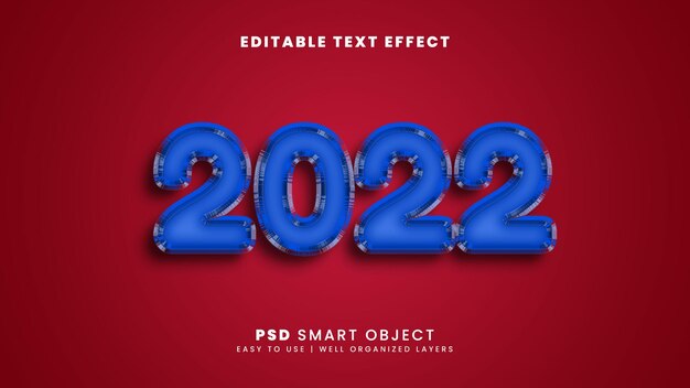 Efecto de texto de estilo 2022