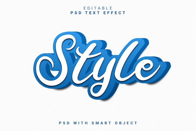 Efecto de texto de estilo 3D
