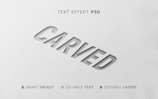 PSD efecto de texto de estilo de extrusión