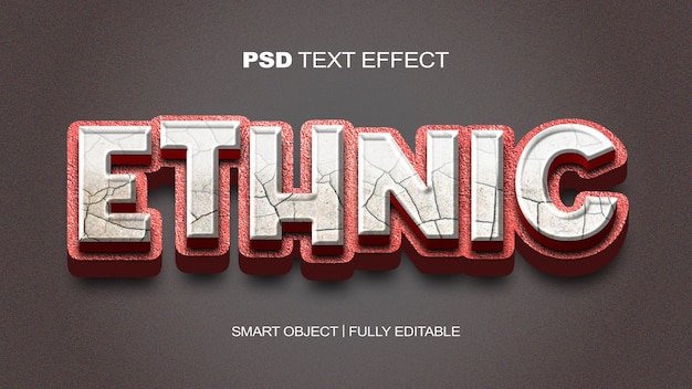 Efecto de texto ÉTNICO