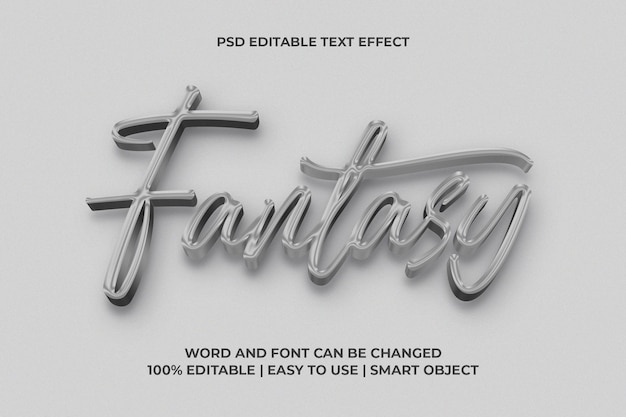 Efecto de texto de fantasía - PSD editable