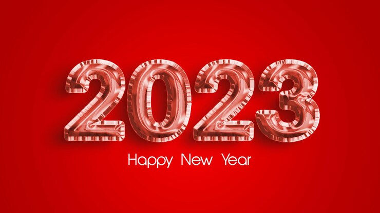 PSD efecto de texto feliz año nuevo 2023
