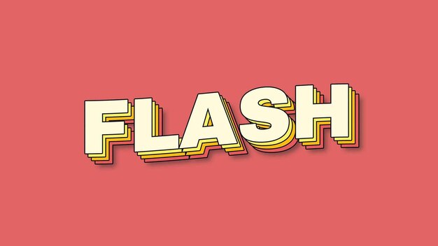 Efecto de texto Flash Pop Art