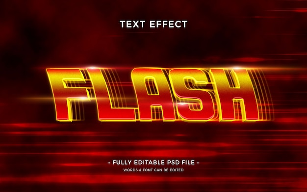 PSD efecto de texto flash