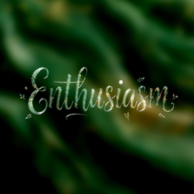 Efecto de texto en el fondo matélico Líquido exquisito con peridot Aspecto de líquido verde Fondo