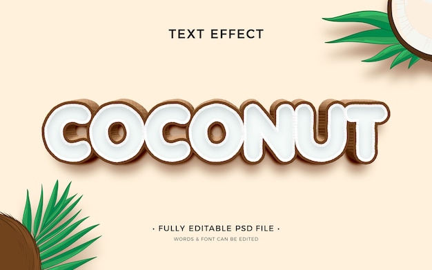efecto de texto de frutas tropicales