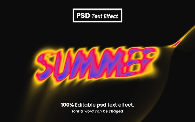 Efecto de texto fundido editable