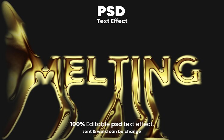 PSD efecto de texto de fusión psd
