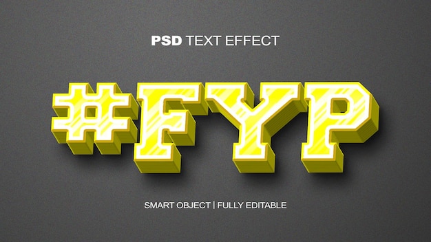 Efecto de texto FYP para su página