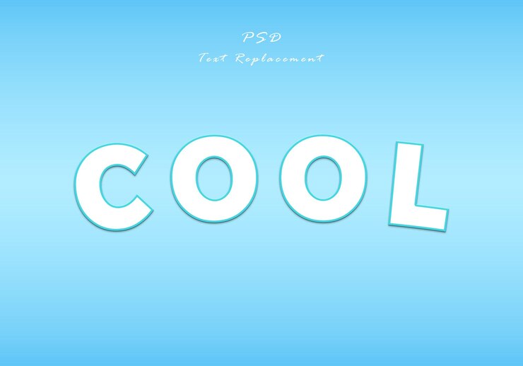 PSD efecto de texto genial 3d con reemplazo de texto