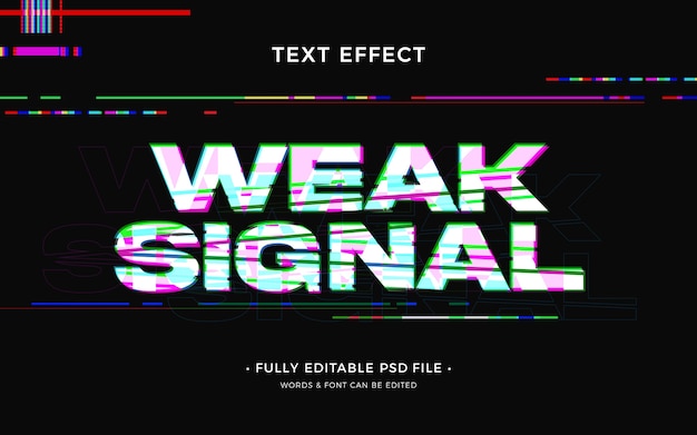 Efecto de texto de glitch