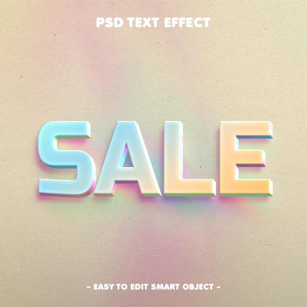 Efecto de texto holográfico
